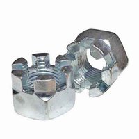 CNF916 9/16"-18 Castle Nut, Fine, Zinc